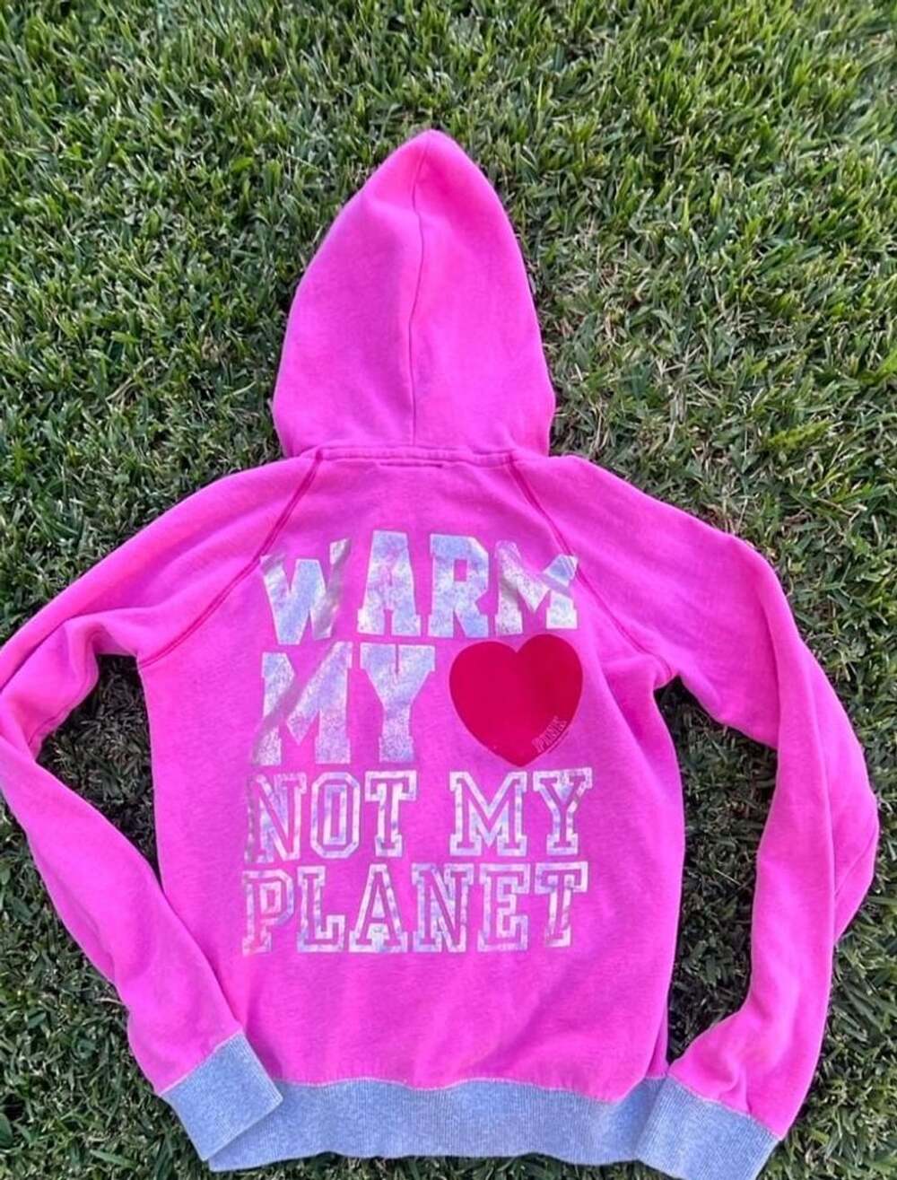 Victoria's Secret PINK Warm My Heart Not My Planet Hoodie